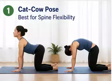 yoga cat-cow pose www.healthmy.in