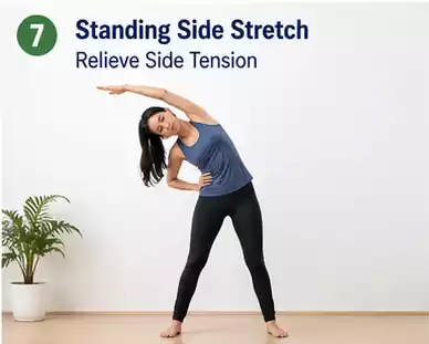 standing side stretch yoga pose
www.healthmy.in