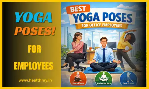 yoga poses for employees www.healthmy.in